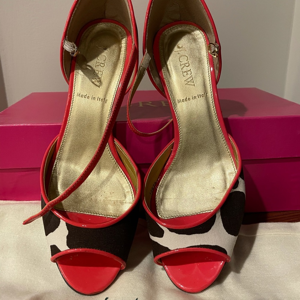 J Crew Peep-toe Heels - Made in Italy - Picture 2 of 7